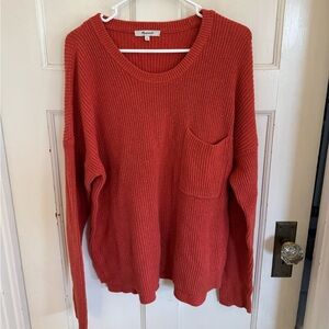 Madewell Thompson pocket pullover sweater size xl